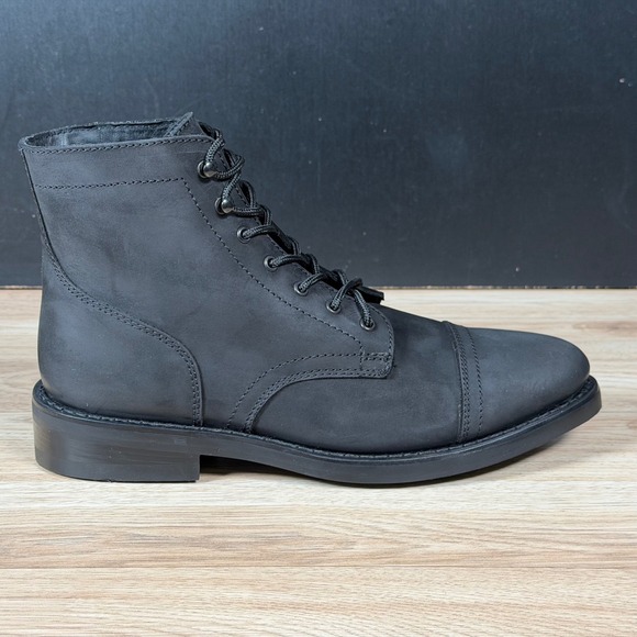 Thursday Boot Co Captain Boots Mens Size 10.5 Black Matte Nubuck Leather Cap Toe main image 10